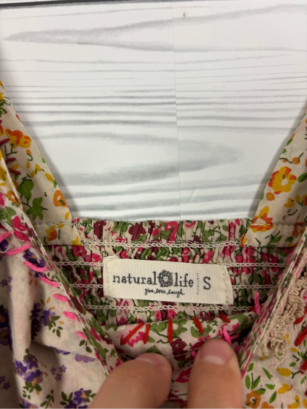 Natural Life floral boho patchwork mini dress size small - Picture 9 of 16
